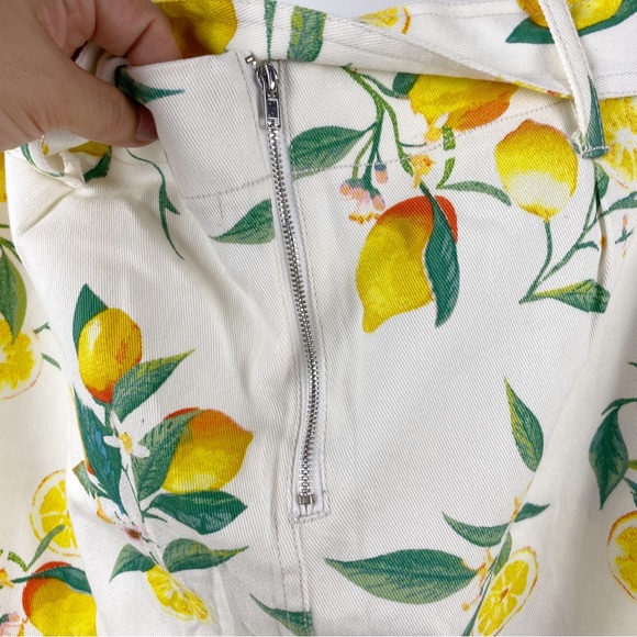 Ophelia Roe Lemon Print Belted Denim Skirt Plus Size 20 - Picture 4 of 5